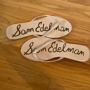 Pink Sam Edelman flip flops